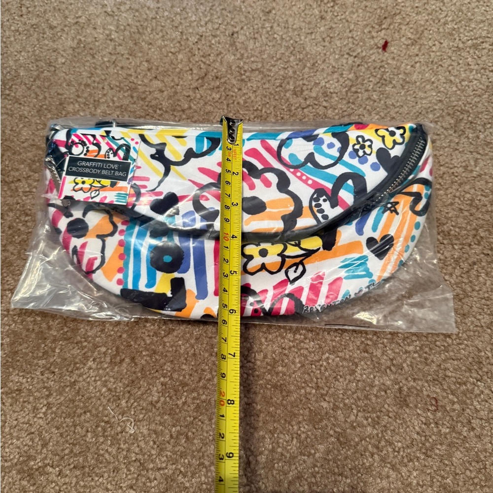 NWT Brighton Graffiti Love Crossbody Belt Bag - Multicolor